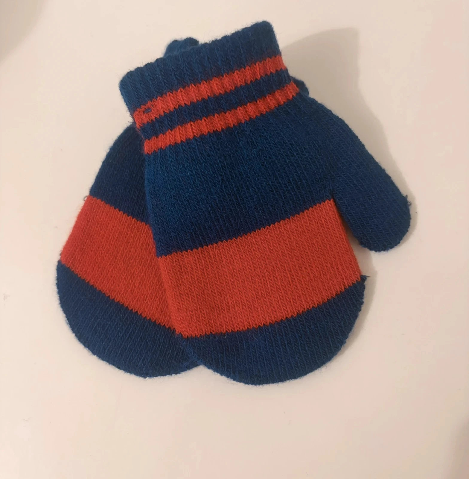 Uitbreidbare Magic Baby-wanten marineblauw met rode strepen - Met veiligheidskoord tegen verlies – photo 4